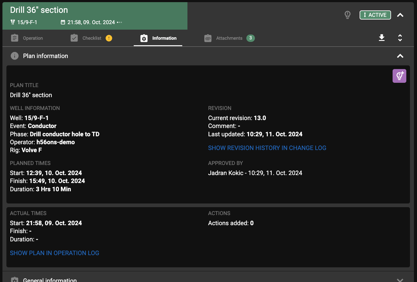 Information overview