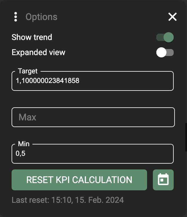 Real-time card more icon