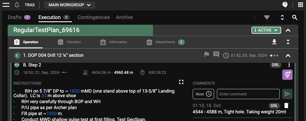 Plan overview - overview